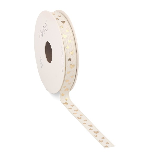 Dekoband "Texture Hearts" 15m - Gold V4266.1512.51