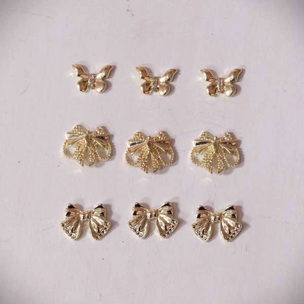 Metall Embellishments "Spring" 9 Stck