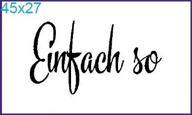 Stempel "Einfach so"