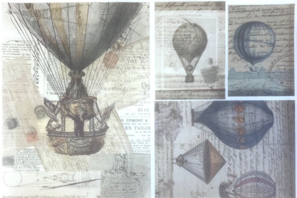 Decoupagepapier "Ballon"