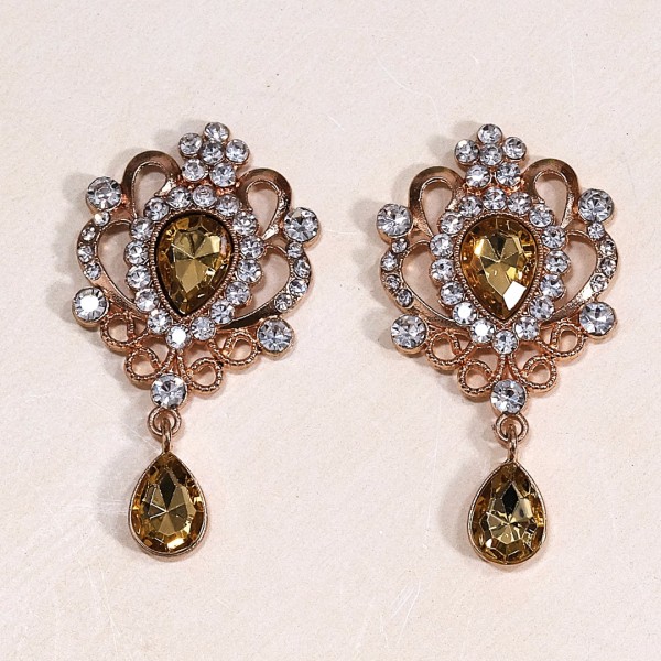 2er Set Deko-Anhänger „Royal Tropfen“ – Gold/Klar