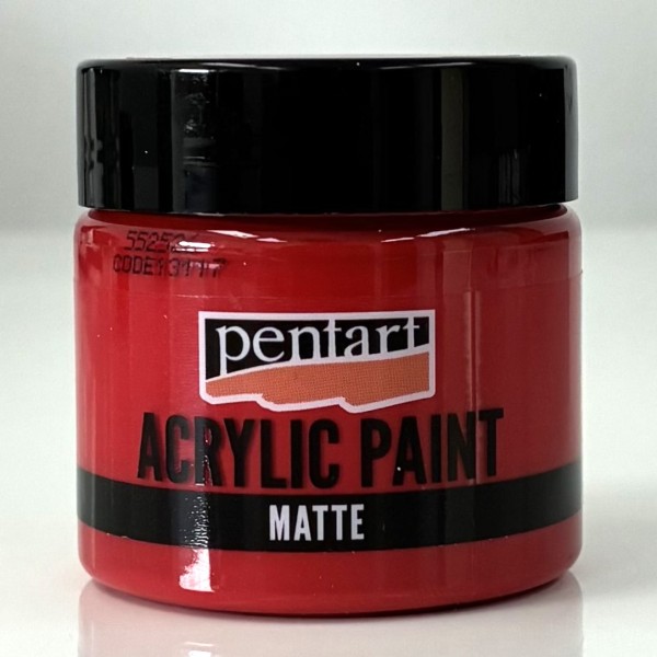 Acryl Farbe Matt 50ml - Lippenstift Rot P13117