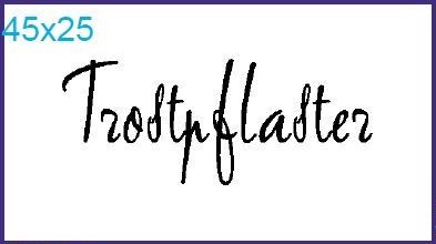 Stempel "Trostpflaster"