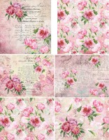 Set Schrumpfbanderolen "Pfingstrosen" Set Schrumpfbanderolen "Pfingstrosen"