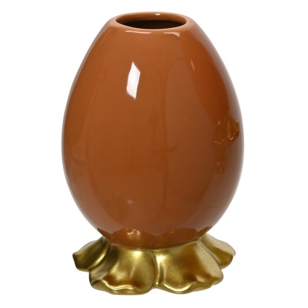 Keramikvase "Ei" Groß, Orange, dunkel K874341d
