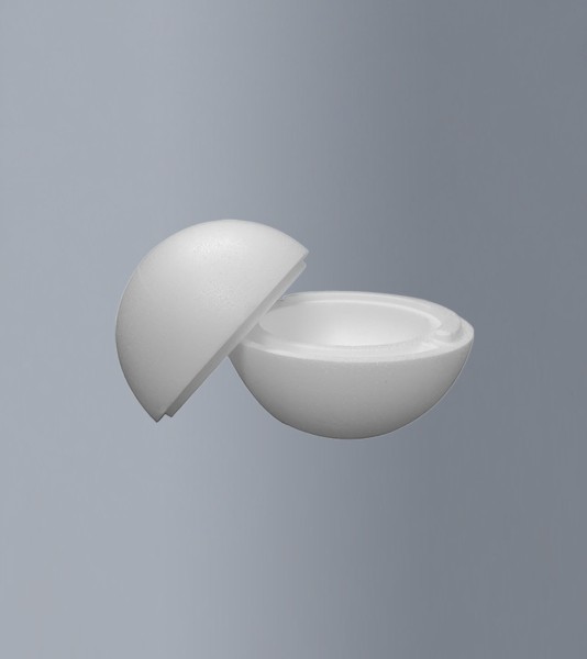Styropor-Kugel Ø 14 cm - teilbar