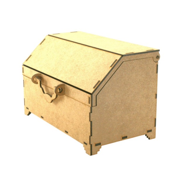 DIY Holzkiste mit Klappe 16,5 cm SMBV801S