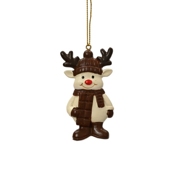 Weihnachtsanhaenger "Schoko-Rentier" - 8cm K703682-e