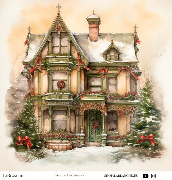 Designpapier "Country Christmas" 2