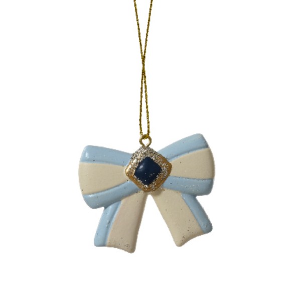 Weihnachtsanhänger "Schlaufe Blau" - 6,5cm