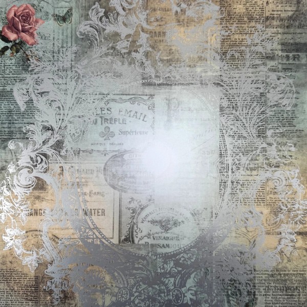 Designpapier mit Silberdruck 11