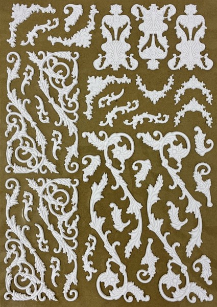 3D Mixed Media Sticker "Filigraner Ornamente" LBTrans42