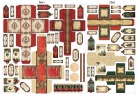 Gestanzte Faltmotive "Boxen, Tags und Trommel" Weihnachten 2025 GE-096 Gestanzte Faltmotive "Boxen, Tags und Trommel" Weihnachten 2025 GE-096