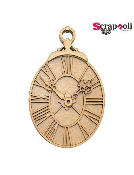 Uhr mit Ziffernblatt - 12x7,5 cm SMBV919A