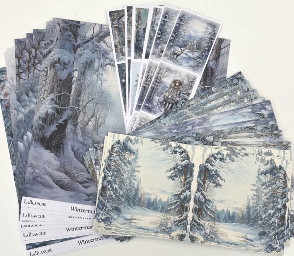 Wintermärchen Papier und Karten Set