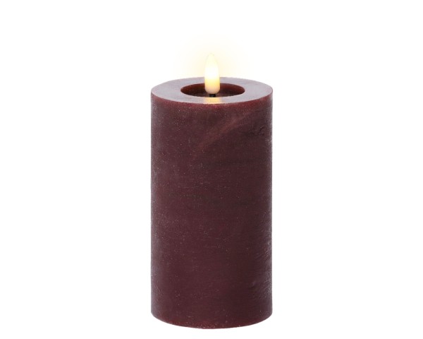 LED Kerze aus Wachs – Ochsenblut – 15 cm