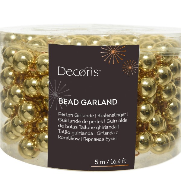 Perlenkette "Garland" - gold