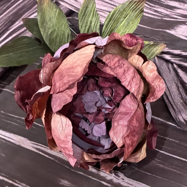 Paeonien Dekozweig 58cm - Burgund Lila