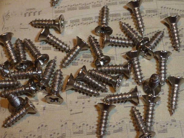 Mini-Schräubchen - Silber (16 St.)