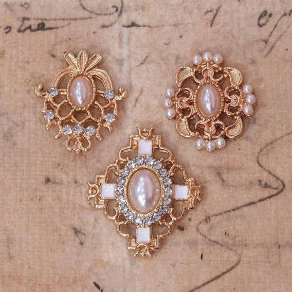 3er Set Schmuckornamente "Mix"