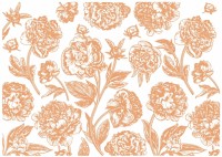 Metallic Transfermotiv "Blumen " 1 - Roségold Metallic Transfermotiv "Blumen " 1 - Roségold