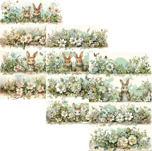 Schrumpfbanderolen für Ostereier "Ostern 2024" 12 Stck