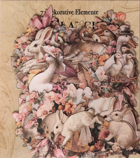 Gelaserte Elemente "Spring / Ostern" (71 Stk.)