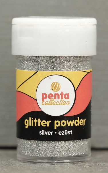 Glitter-Pulver, silber