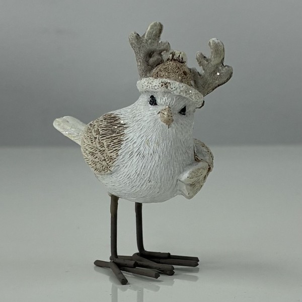 Deko Figur "Vogel mit Geweih" 6cm H5109
