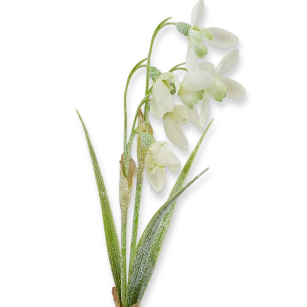 Deko Schneeflocke Bund (6 Blüten) - 34cm