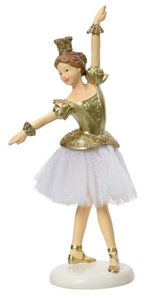 Figur "Ballerina" - gold (16,5 cm)