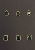 Kristallornamente - Grün 2 (6 St.) Kristallornamente - Grün 2 (6 St.)