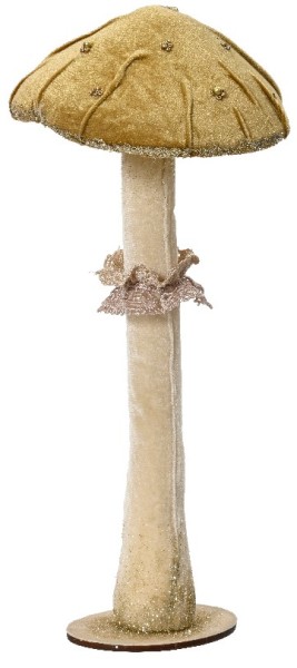 Deko-Pilz - 35cm (gold)