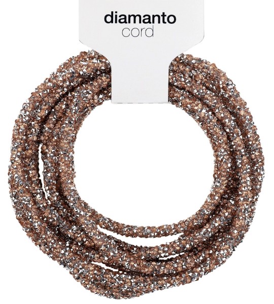 Dekoband "Diamanto cord" silber