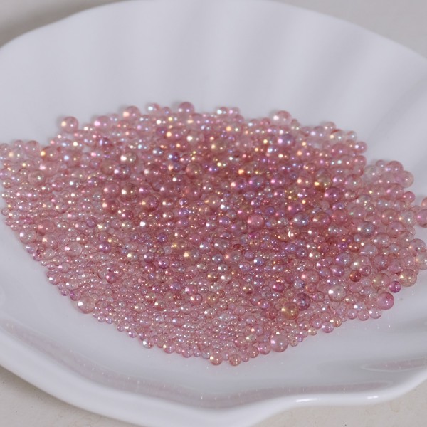 Miniatur Glasperlen "Irisierend" - Rosa LBM183