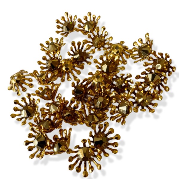 Mittelpunkte für 3D Blumen Gold - 30 Stck