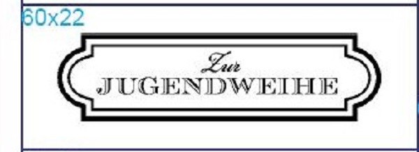 Stempel "Zur Jugendweihe"