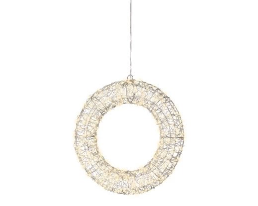 Micro LED Kranz mit Anhänger 38cm K491580