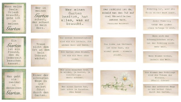 Tags "Spring Garden" (5 Stk.)