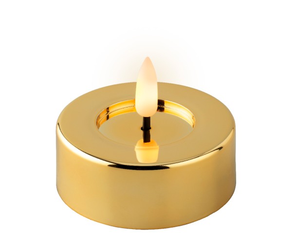 2 LED-Teelichte - gold