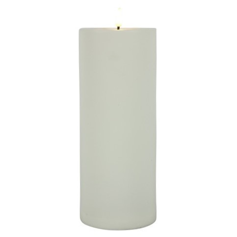 LED Outdoor Kerze - weiß 27,5 cm