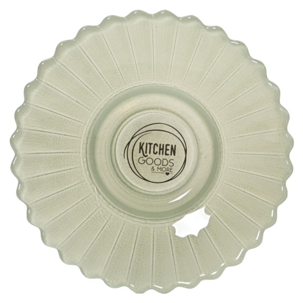 Deko Teller Glas "Grün" - 10,2 cm K873235-c