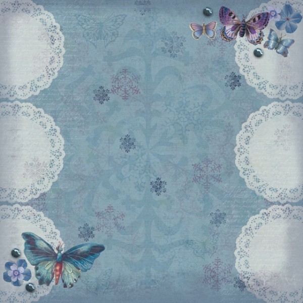 DCWV Designpapier Schmetterlinge 4 (30 x 30 cm)