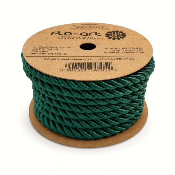 Kordelband "Schimmernd" 4,5m - Grün FX234