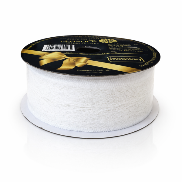 Dekoband "Spitze Pastel" Weiß - ca. 22m FX325 Band244