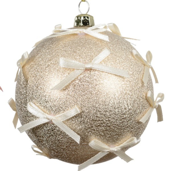 Weihnachtskugel Anhänger 8cm - Perlmut