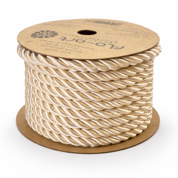 Kordelband "Schimmernd" 4,5m - Creme FX234