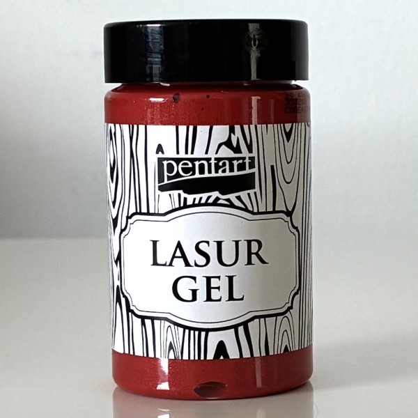 Lasurgel "Glitter" 100ml - gold/rot P49714
