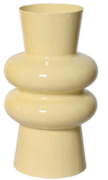 Deko Vase aus Eisen 15cm - Beige K873121-c