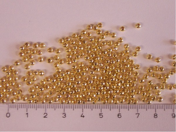 Metallperlen - Gold 3,2 mm